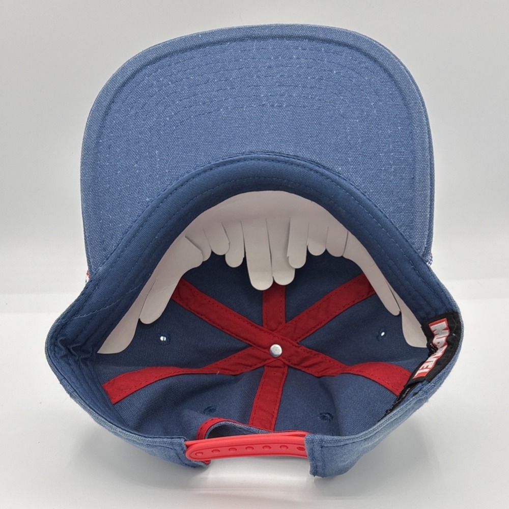 Marvel Captain America Adjustable‎ Snapback Hat Blue Red White Comics Superhero - Picture 3 of 4